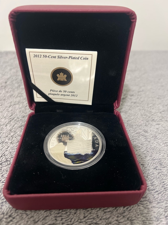 2012 Titanic Half Dollar Silver Plated - photo 3