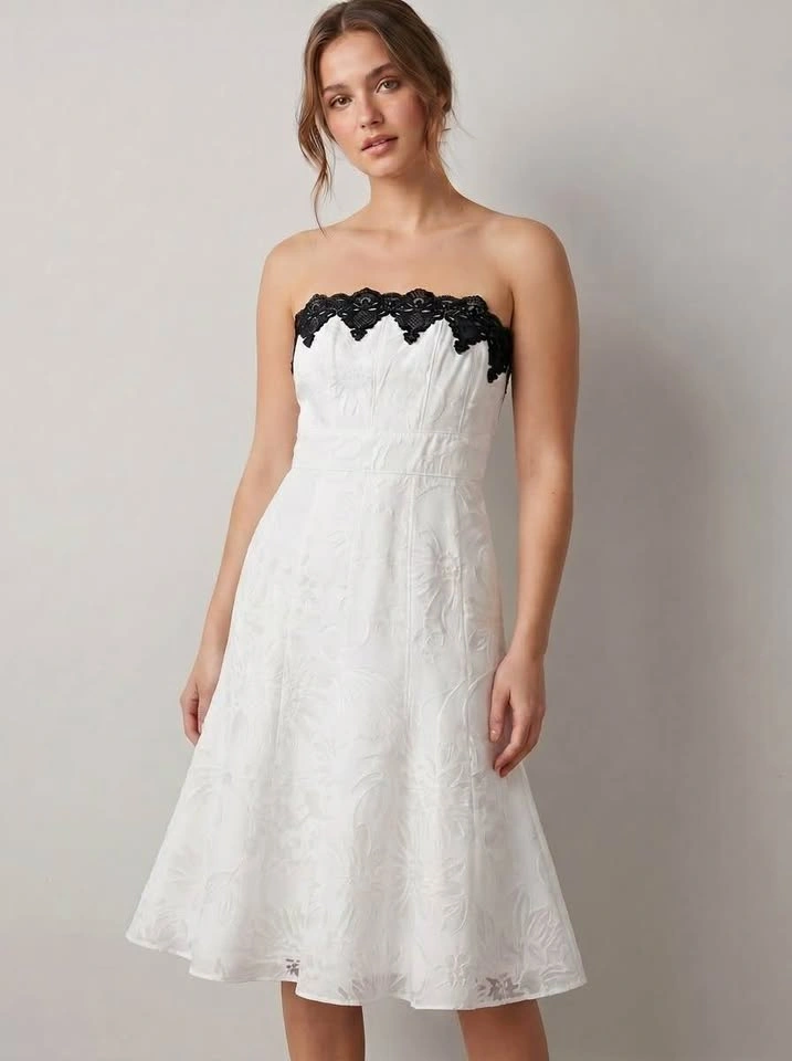 Prom/Cocktail/Bridesmaid White Dress Size 10