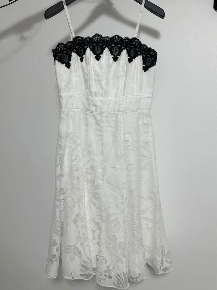 Prom/Cocktail/Bridesmaid White Dress Size 10 - photo 2