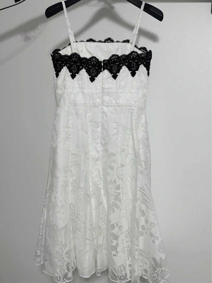 Prom/Cocktail/Bridesmaid White Dress Size 10 - photo 3