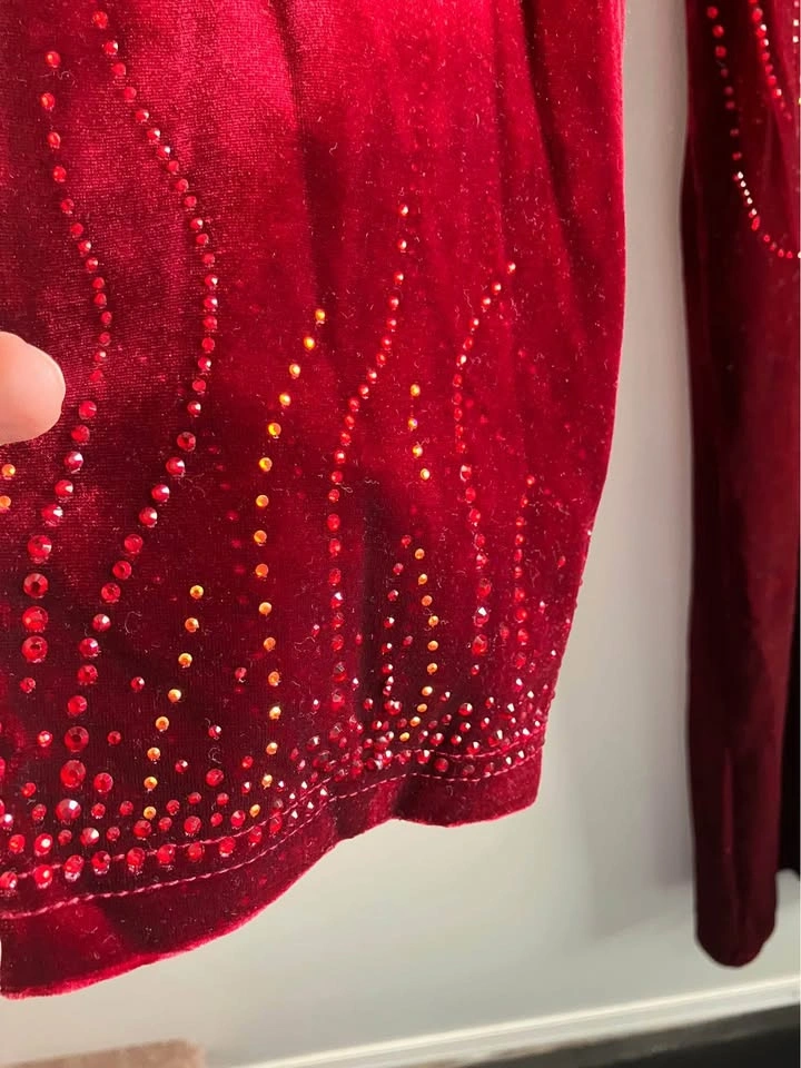 Velvet red dress - brand new - photo 4