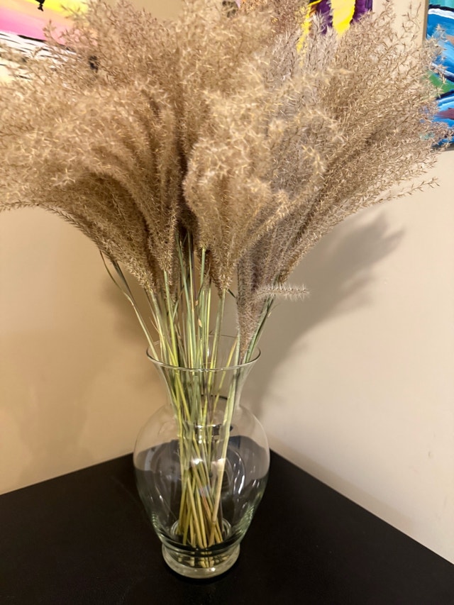 Dried Pampas Grass with vase - photo 2