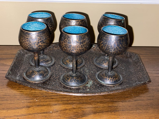 Paul Revere Pottery Cordials