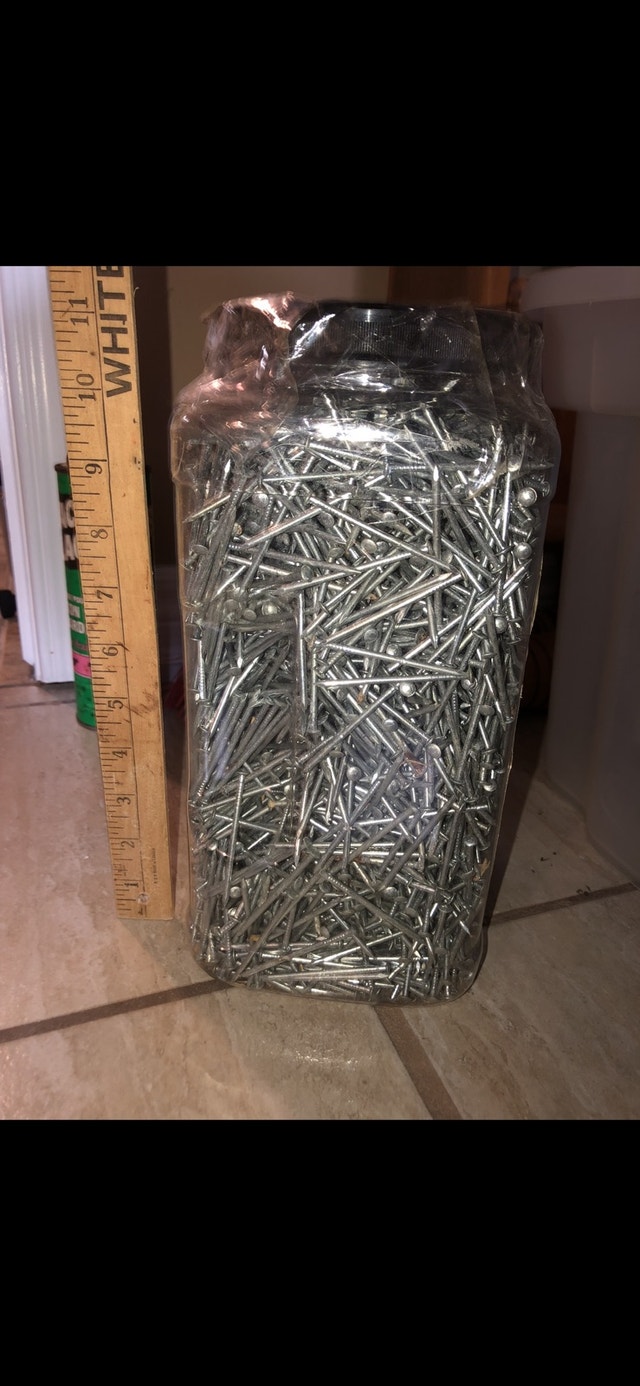 Large Jar of Nails