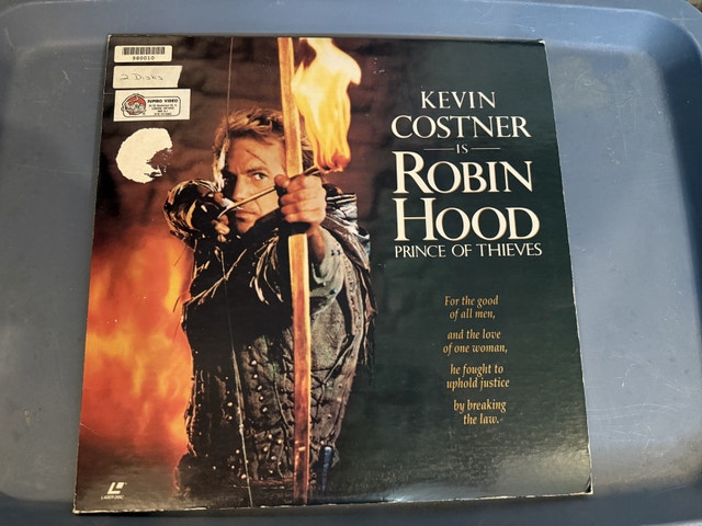 Kevin Costner Robin Hood Laserdisc