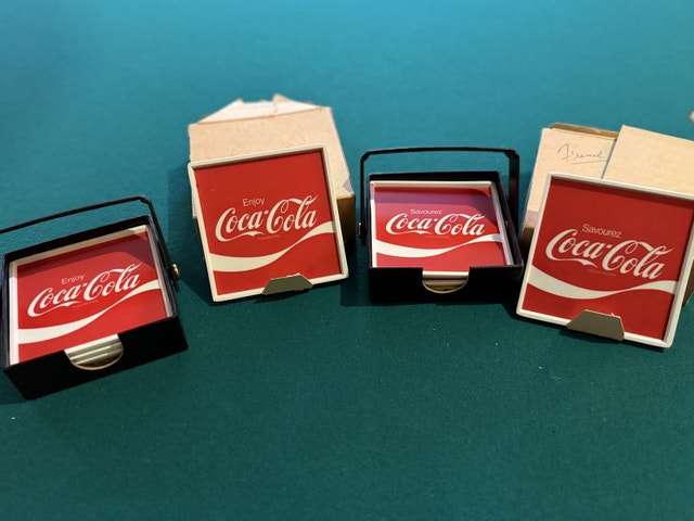 Coca-Cola Coasters - Set of 4 with Original Boxes