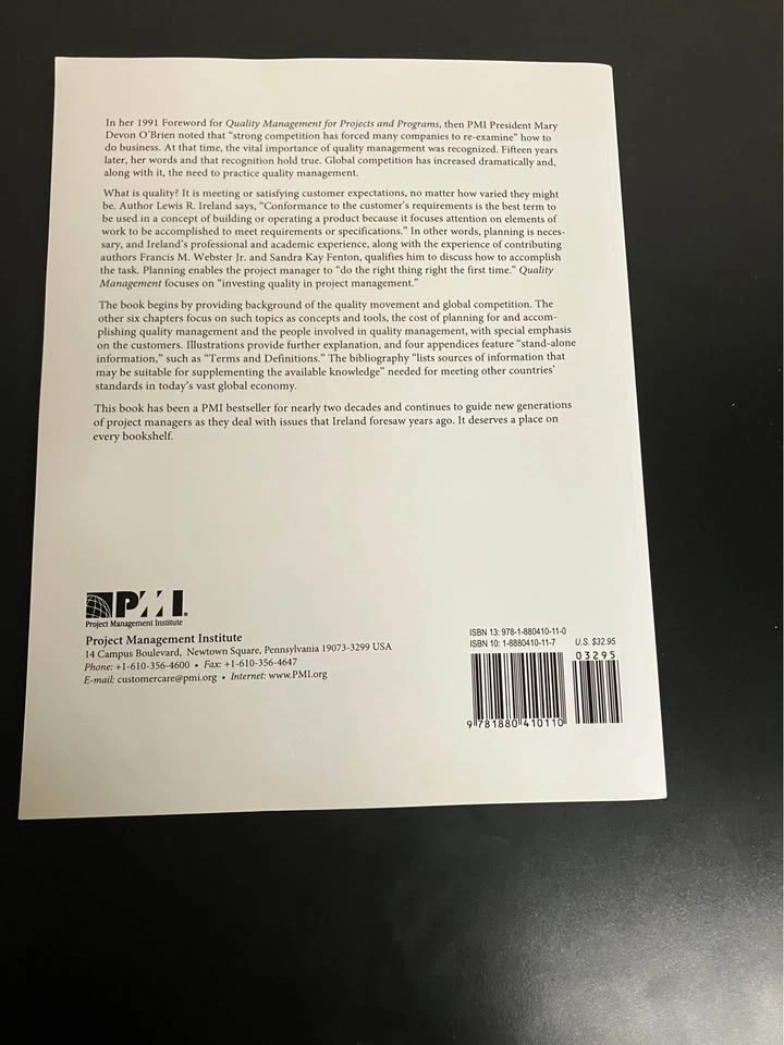 Quality Management book - photo 2