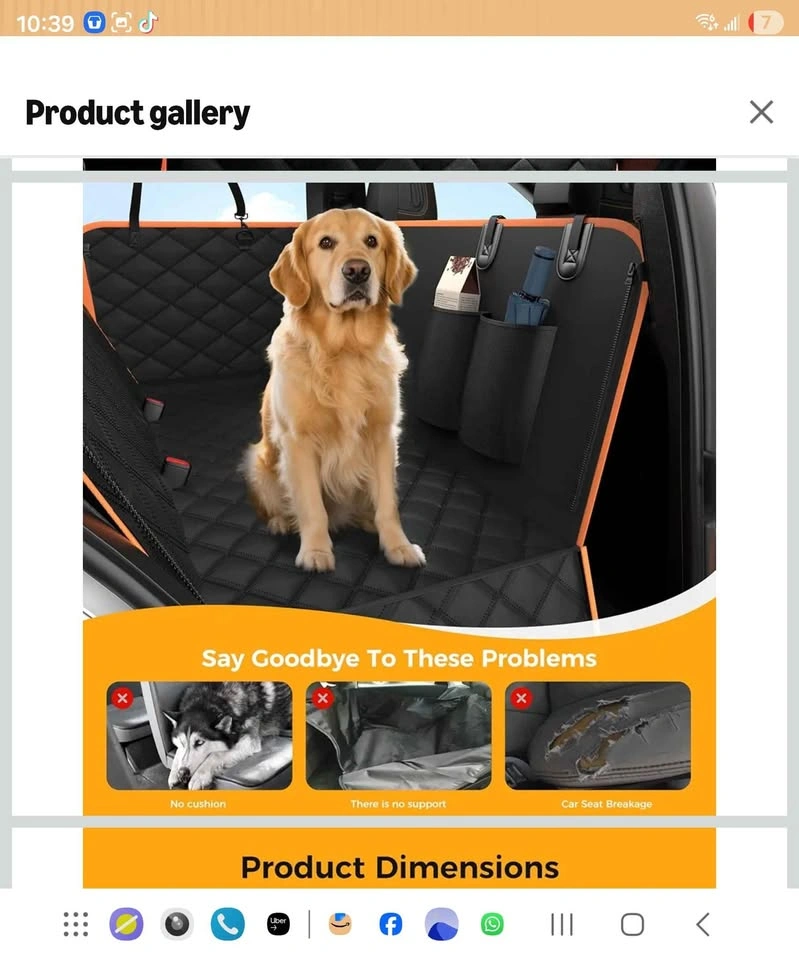 Dog Car Seat Cover - Waterproof & Scratch Proof - photo 2