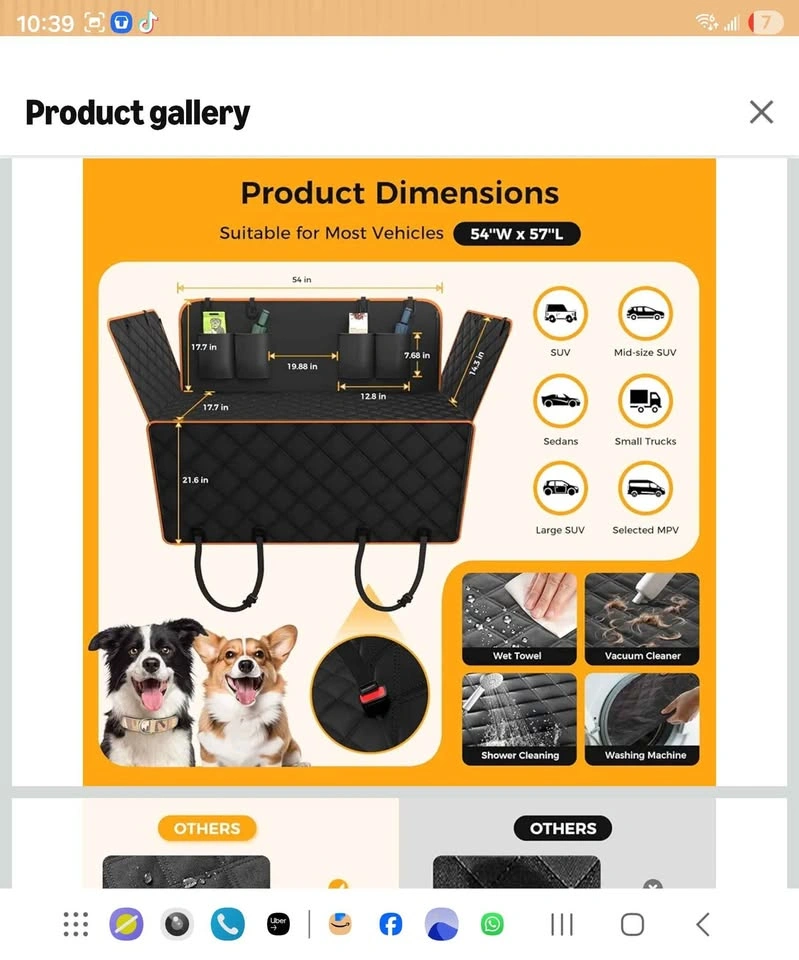 Dog Car Seat Cover - Waterproof & Scratch Proof - photo 3