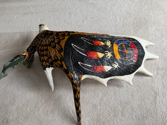 Painted Moose Antler - photo 2