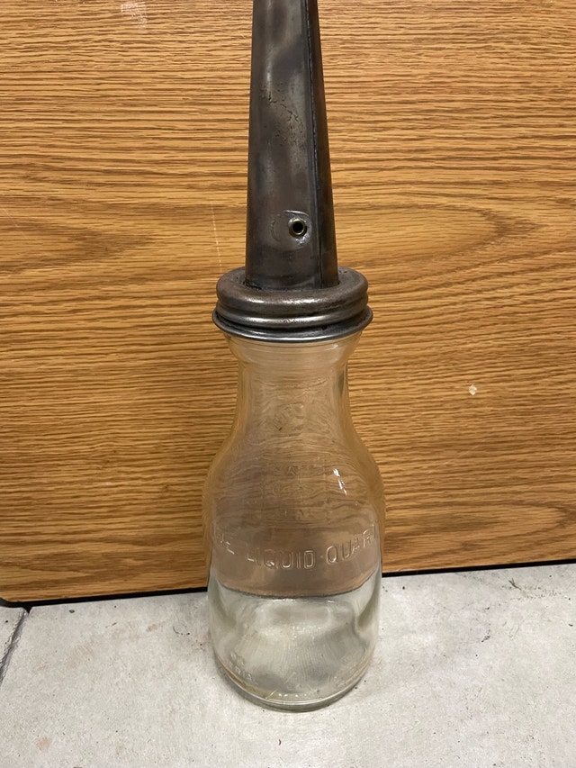 Old oil bottle