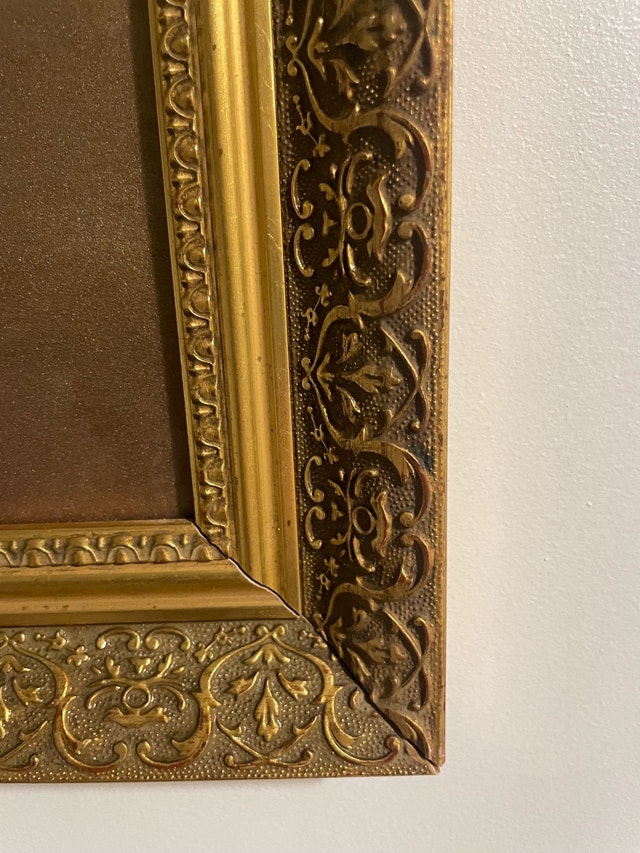 Vintage Framed Egyptian Art - Crescent Frame - photo 3