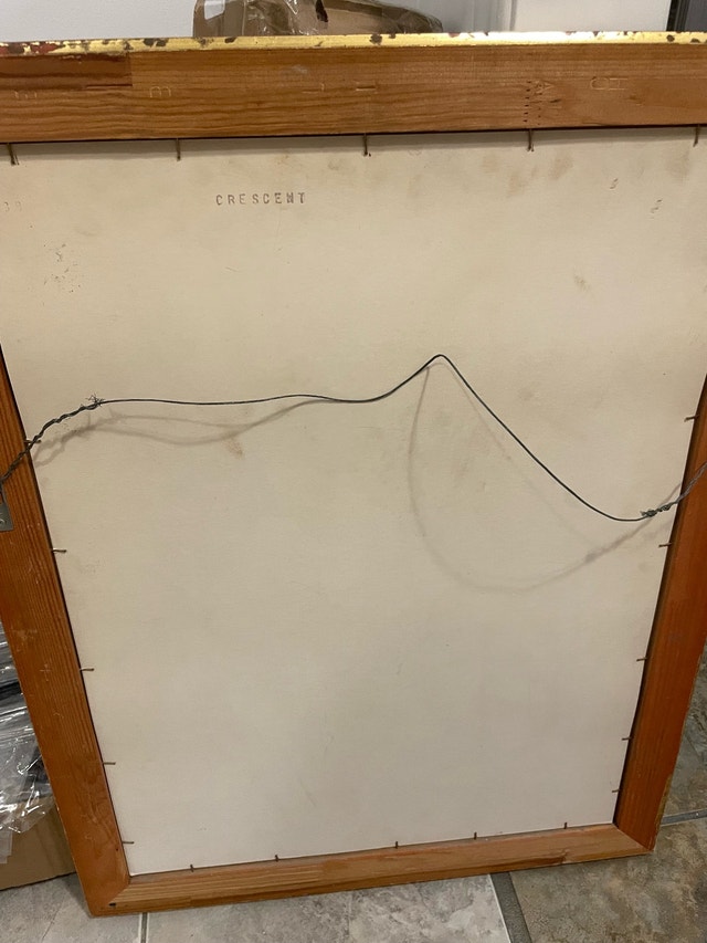 Vintage Framed Egyptian Art - Crescent Frame - photo 4
