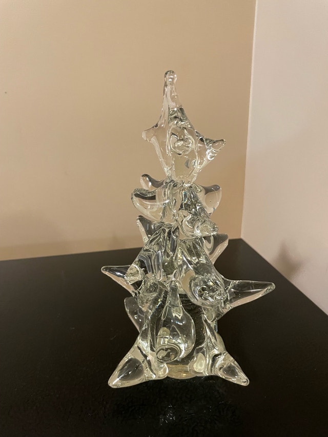 Glass Christmas Tree Figurine