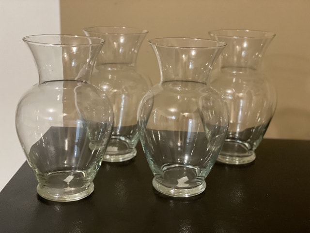 Glass Vases - Set of 4
