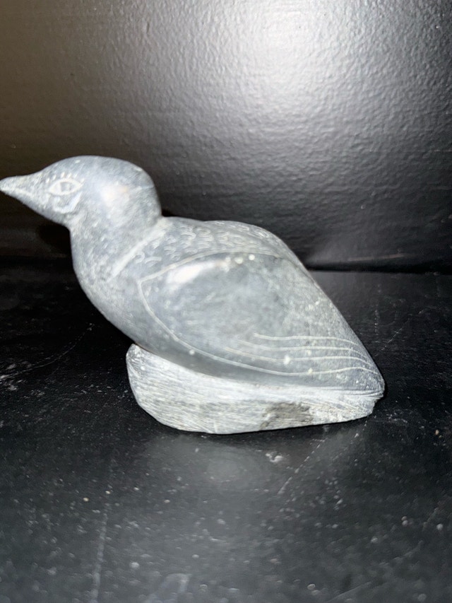 Inuit Soapstone Bird - photo 3