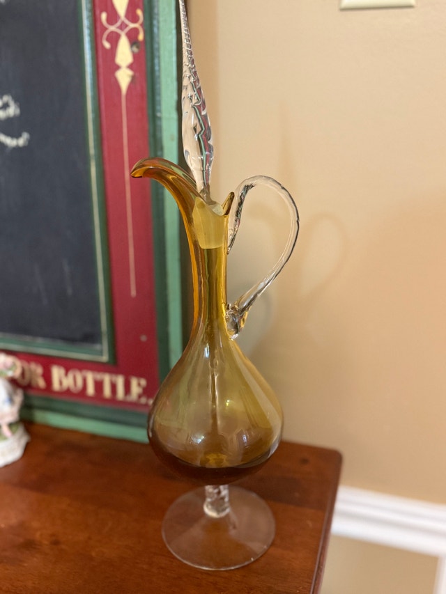 Amber Glass Pitcher - photo 3