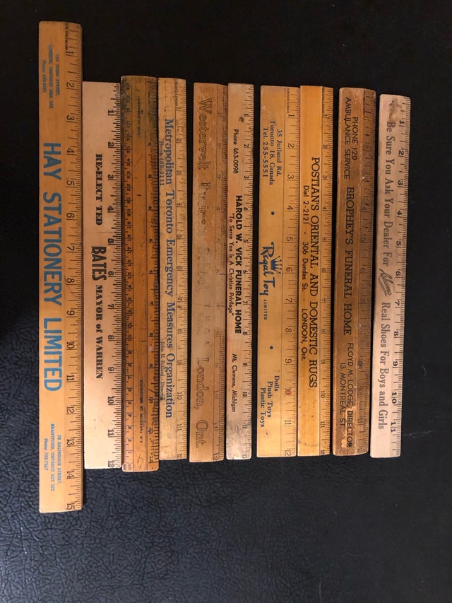 Vintage Rulers