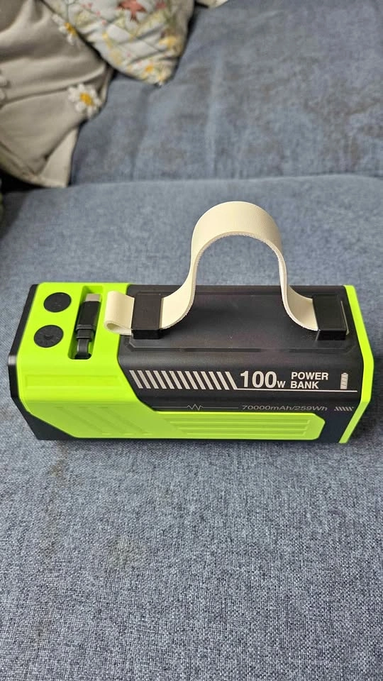100W 70000mAh Portable Power Bank - Neon Green/Black (Open Box)