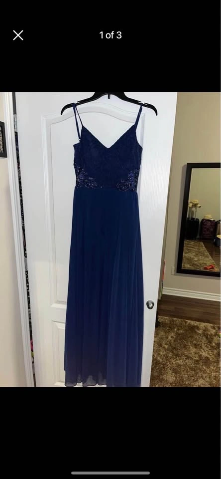 Navy Blue Dress / Robe - Size 7 - photo 2