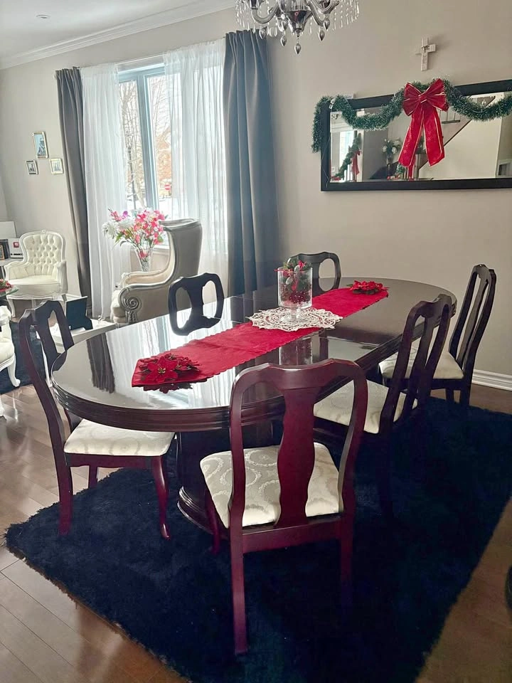Living Room Table Set and Italian Style Cabinet