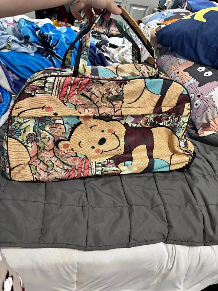 Winnie the Pooh Canvas Bag on Wheels