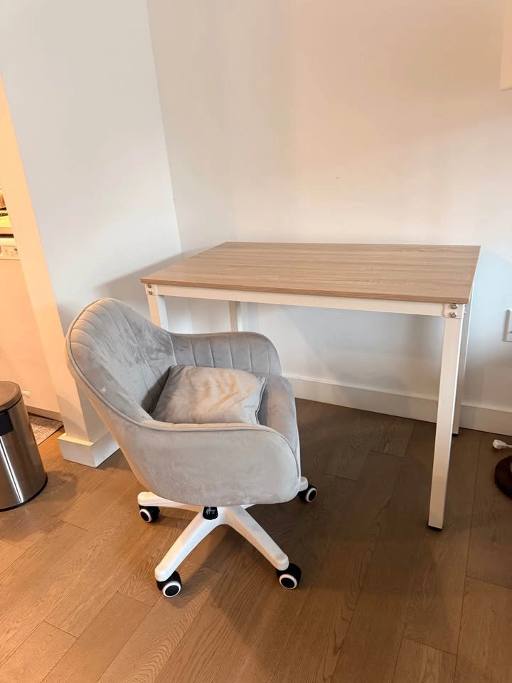 Computer Desk + Cute Office Chair — Perfect Home Office Set - photo 3