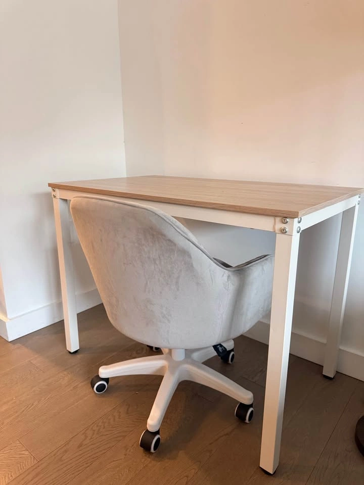 Computer Desk + Cute Office Chair — Perfect Home Office Set - photo 4