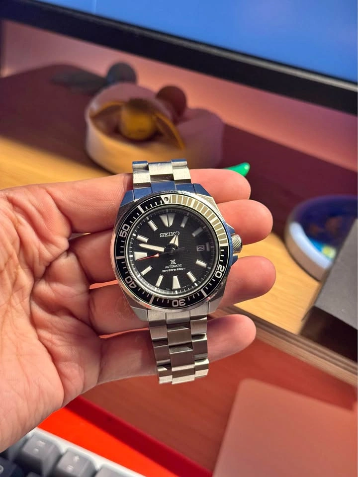 Seiko Samurai SRPF03K1 Full Set w/ Islander Hexad & OEM Bracelet