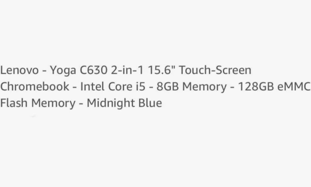 Lenovo Yoga Chromebook i5 2-in-1 C630 - photo 5