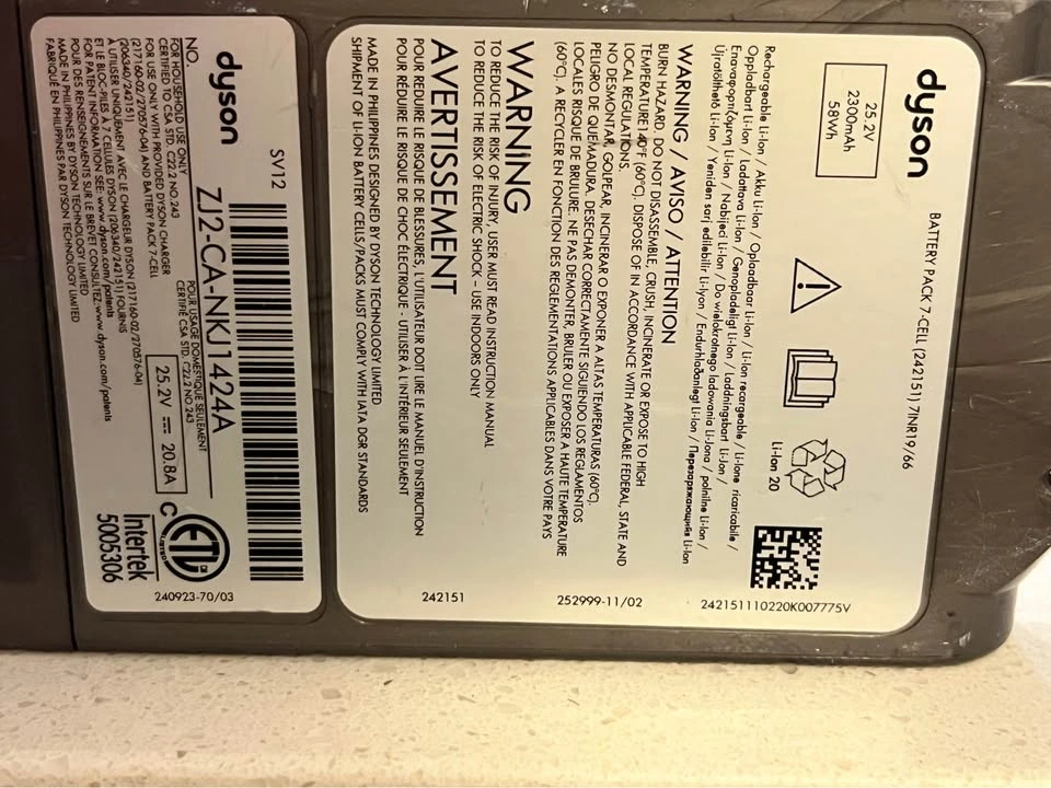 Genuine Dyson V10 Battery - Fits All V10 Models - photo 2
