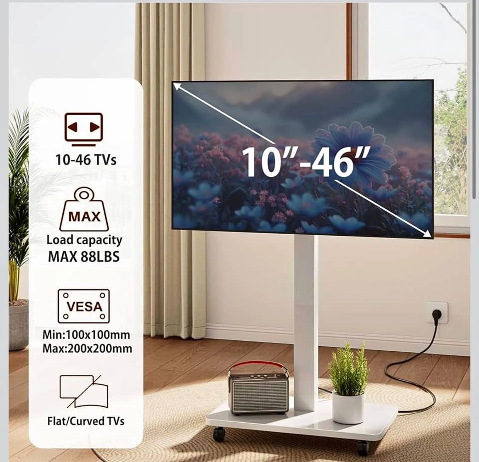 Rolling TV Stand for 10 to 42 Inch