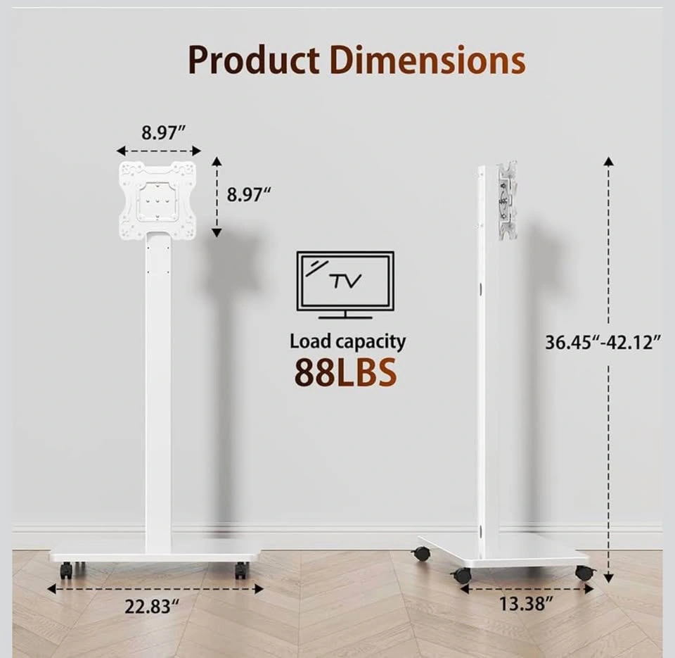Rolling TV Stand for 10 to 42 Inch - photo 4