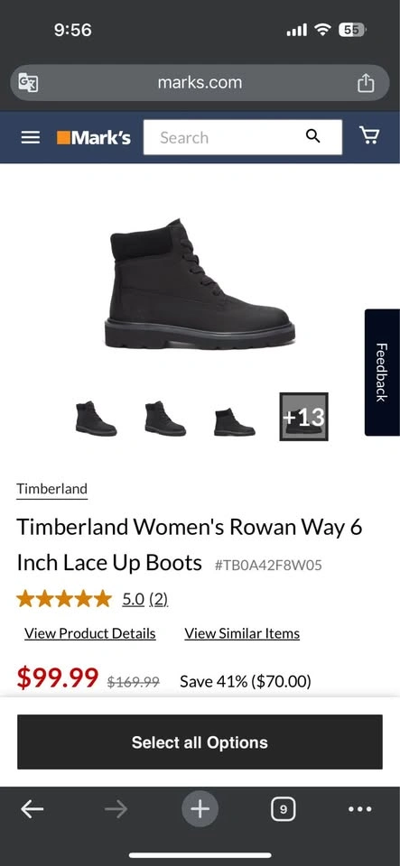 Two pairs of black Timberland boots - photo 3