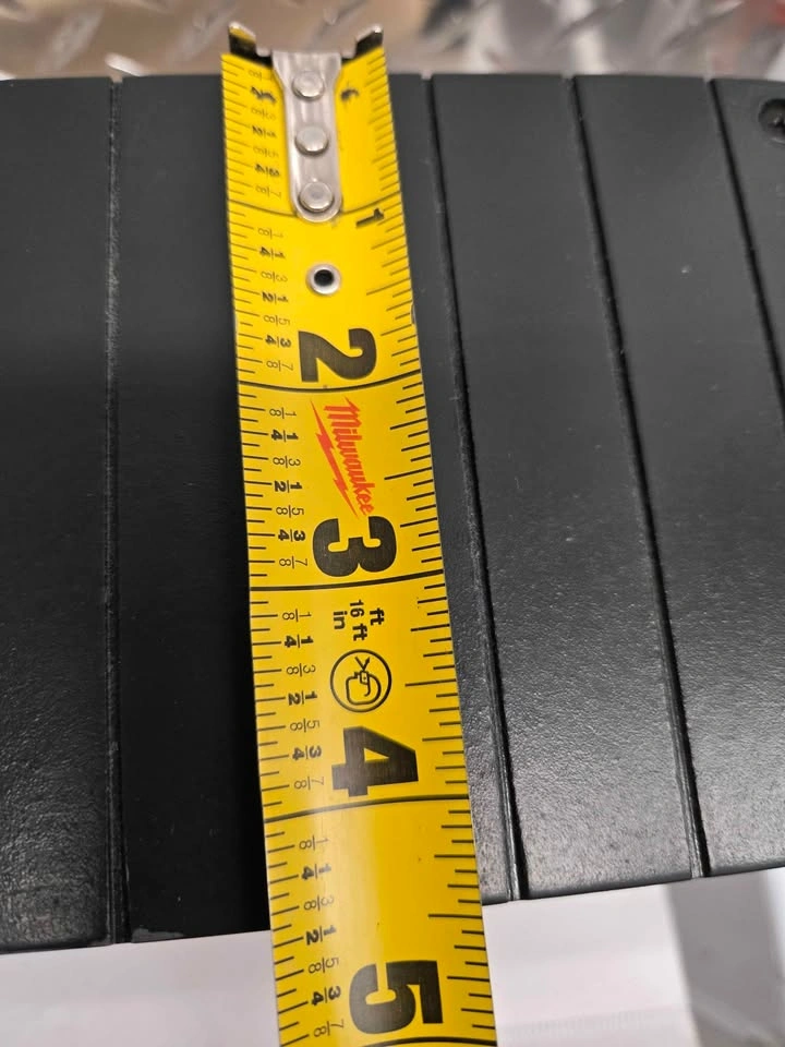 Black slatted display stand - photo 3