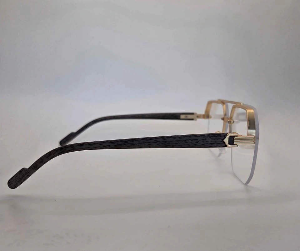 Gold Frame Clear Glasses - photo 2