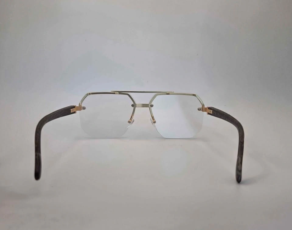 Gold Frame Clear Glasses - photo 3
