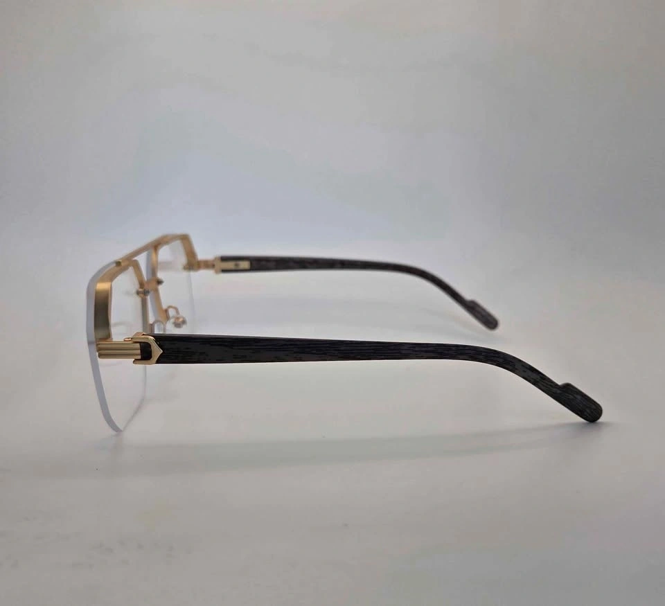 Gold Frame Clear Glasses - photo 4