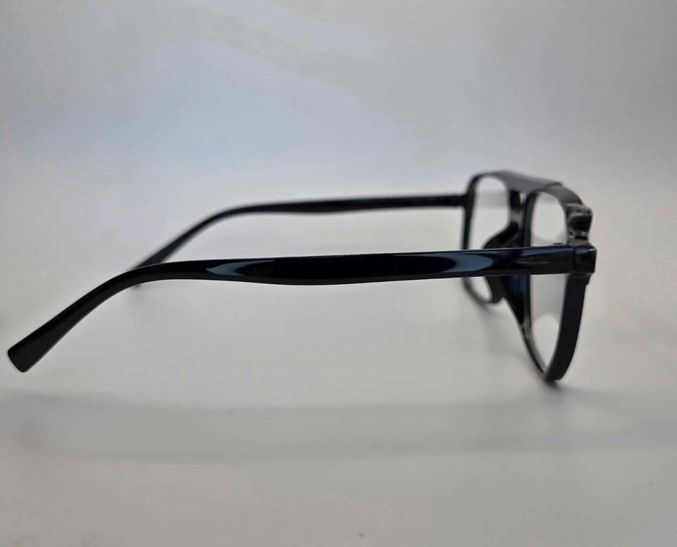Black Aviator Style Clear Lens Glasses - photo 2