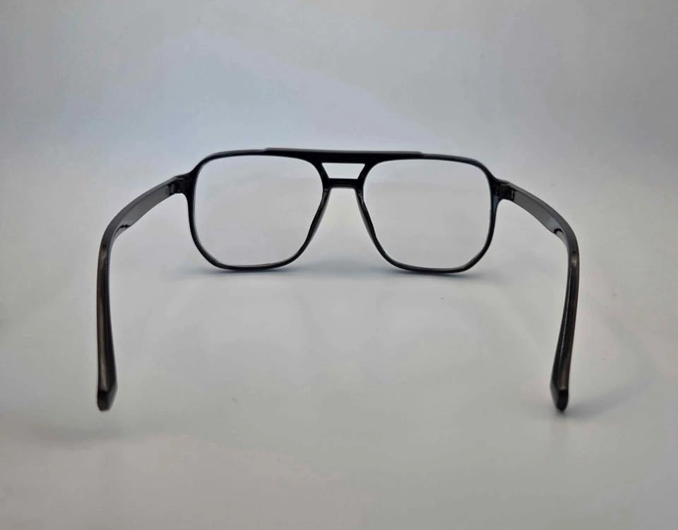 Black Aviator Style Clear Lens Glasses - photo 3