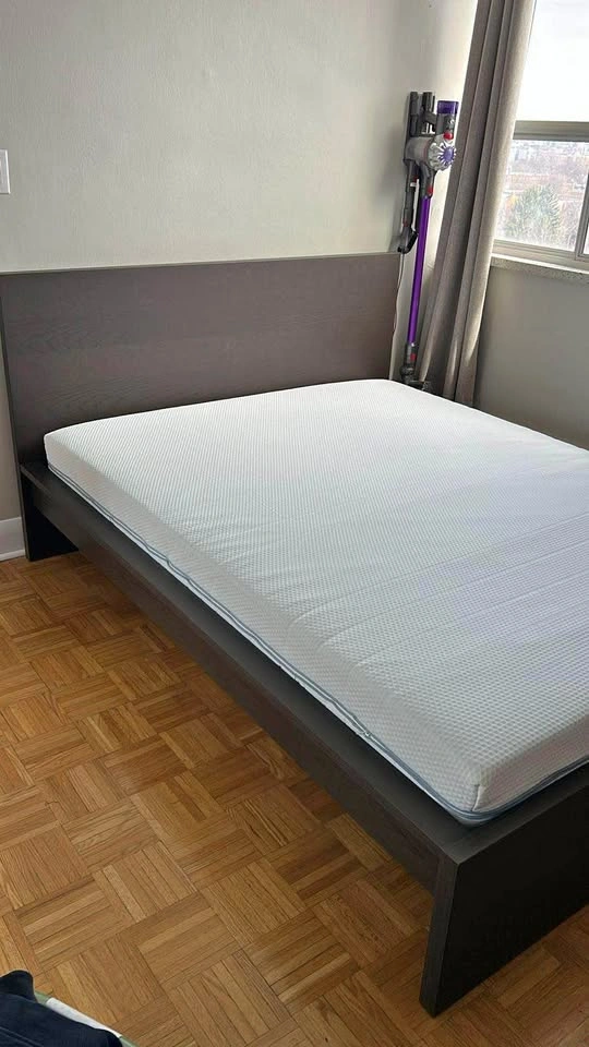 Ikea Malm Queen Bed Frame w/ Mattress