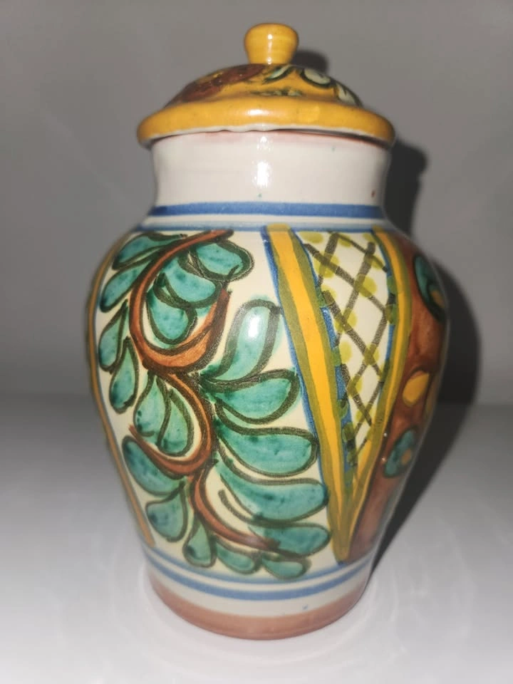 Vintage Mexican Ginger Jar - Hand-painted Floral - photo 3
