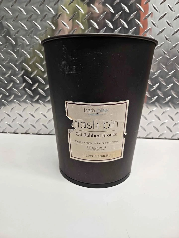 Bath Bliss Oil Rubbed Bronze Trash Bin 5 Liter