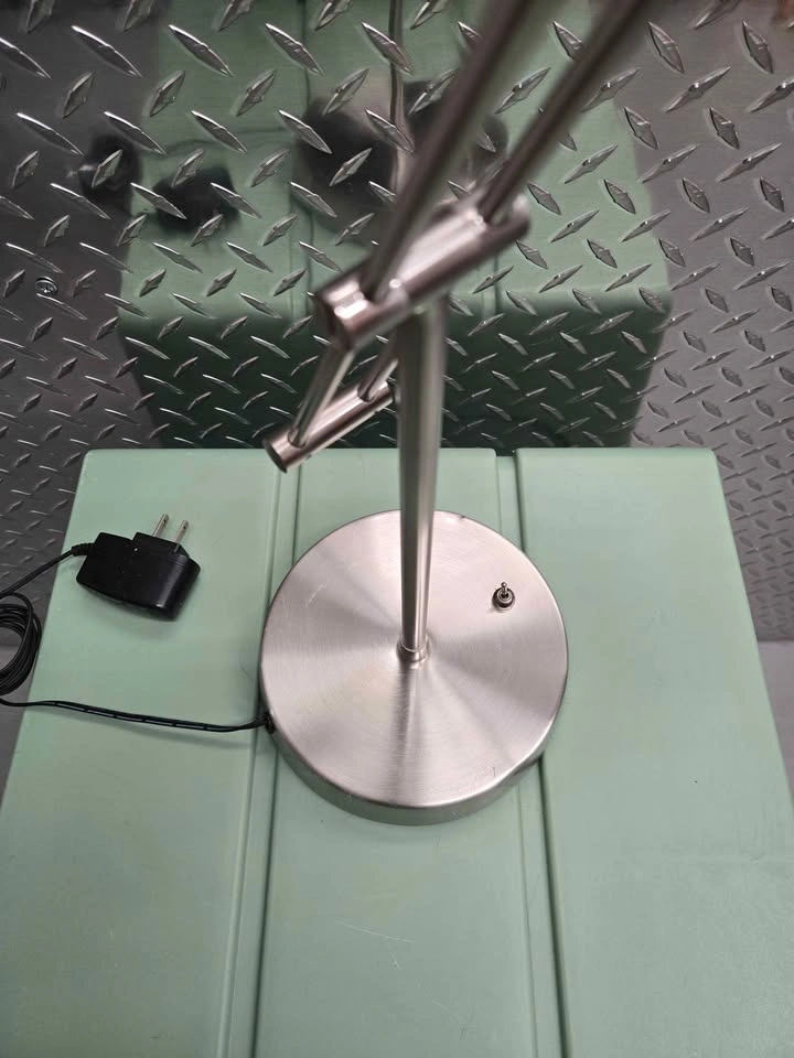 Brushed Metal Adjustable Desk Lamp - photo 3