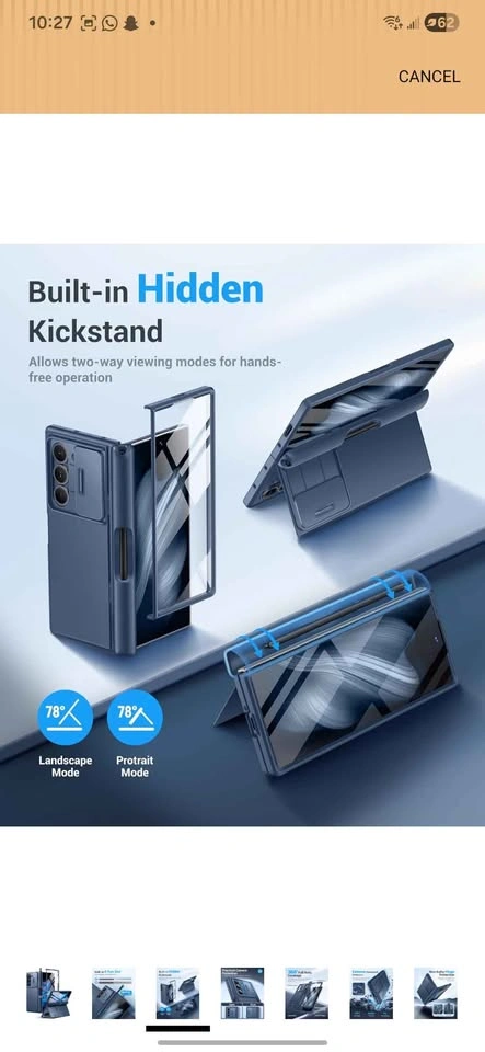 BERFY Samsung Galaxy Z Fold 6 Case with S Pen Holder - photo 2