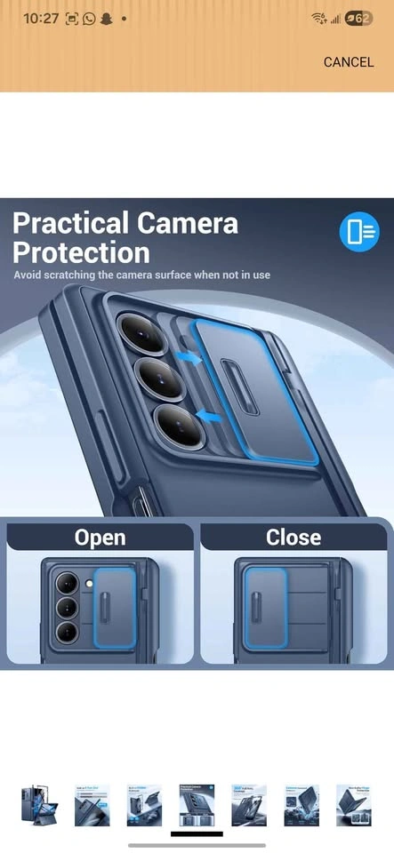 BERFY Samsung Galaxy Z Fold 6 Case with S Pen Holder - photo 3