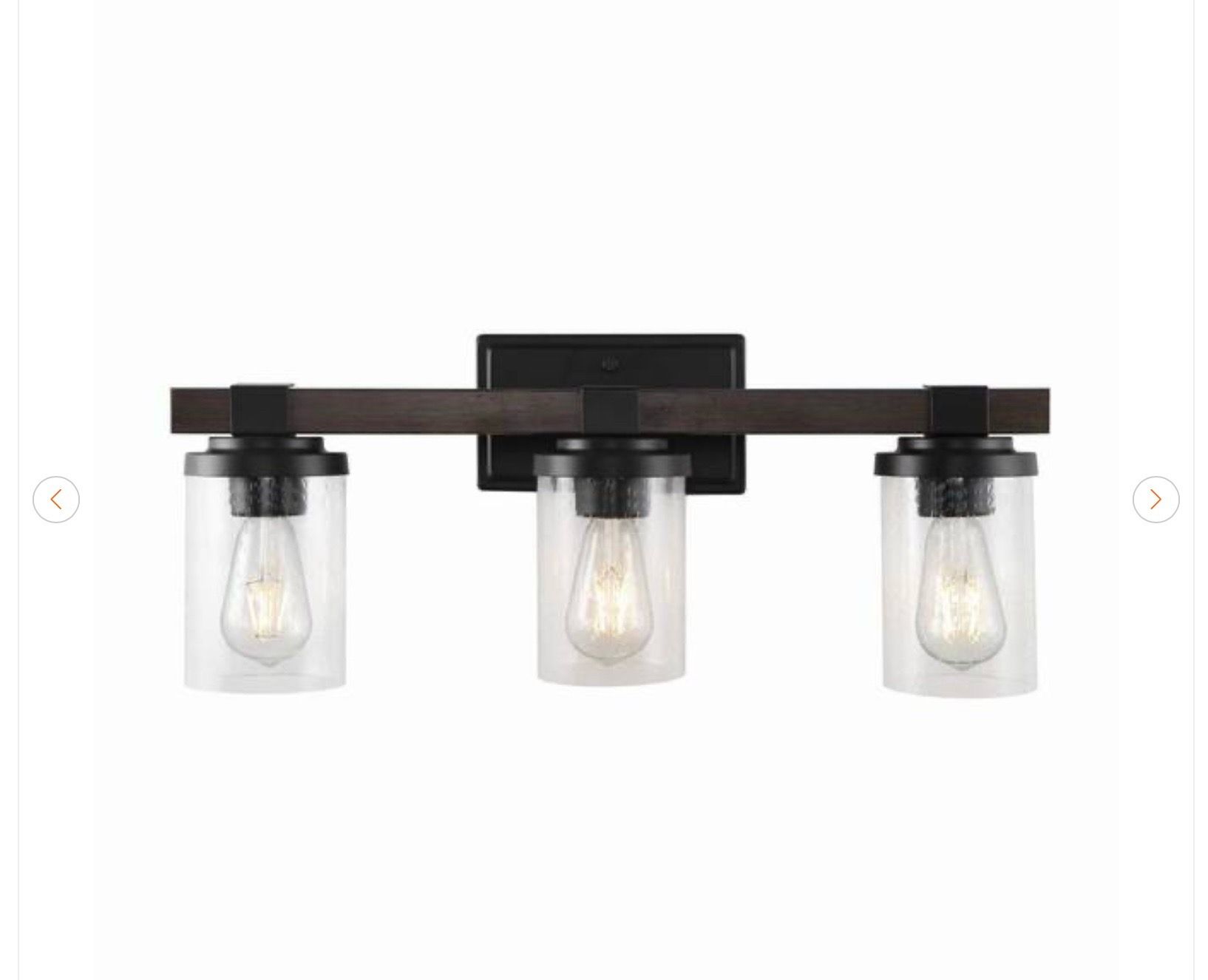JONATHAN Y Bungalow 3-Light Farmhouse LED Vanity Light - photo 2