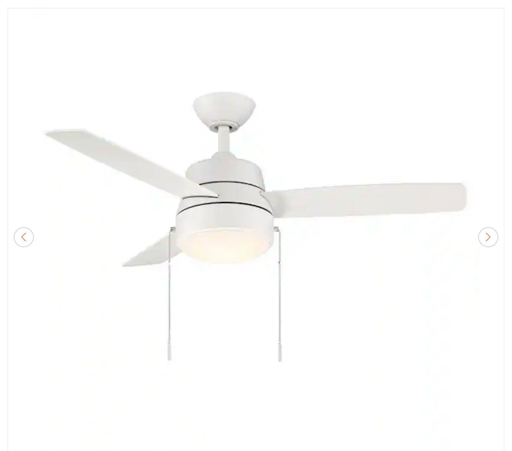 Hampton Bay Caprice 44" LED Ceiling Fan w/ Light Kit - New - photo 2