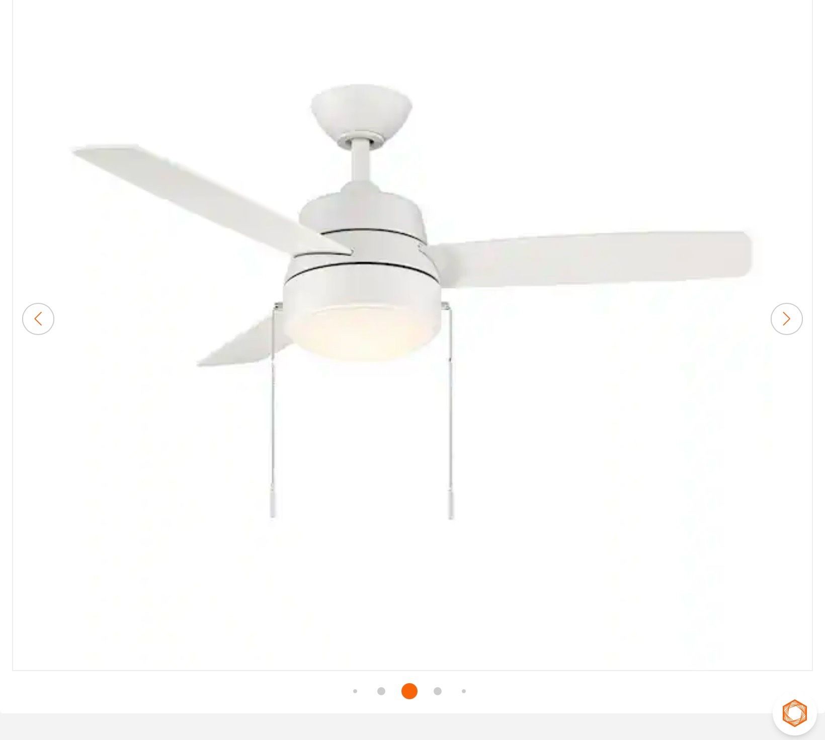 Hampton Bay Caprice 44" LED Ceiling Fan w/ Light Kit - New - photo 5