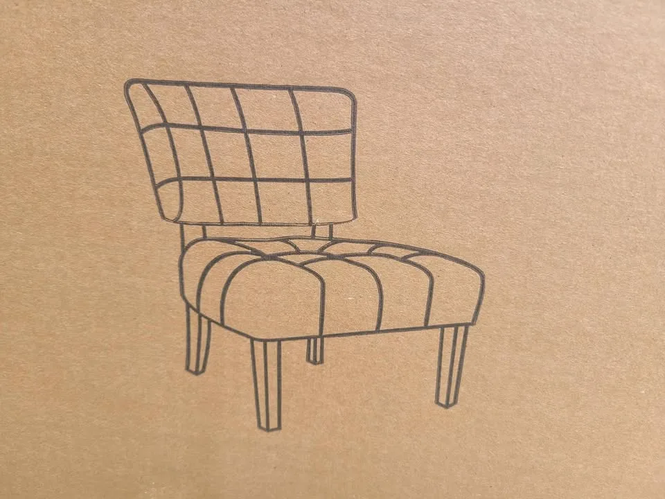 Accent chair brown leatherette image indicator(2)